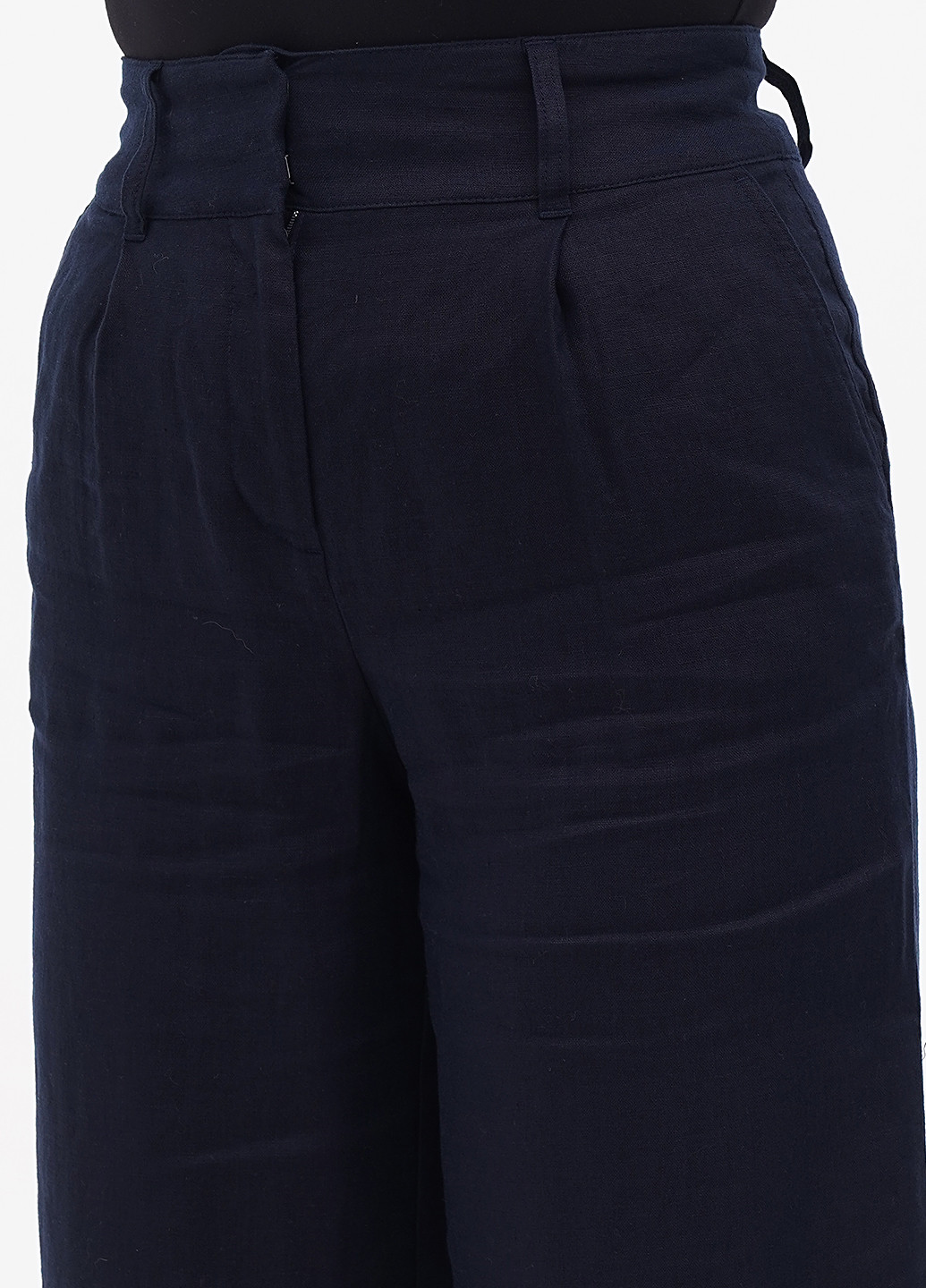 Темно-синие кэжуал летние прямые брюки Boden