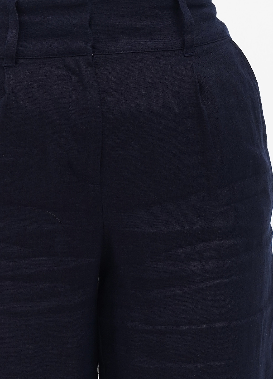 Темно-синие кэжуал летние прямые брюки Boden