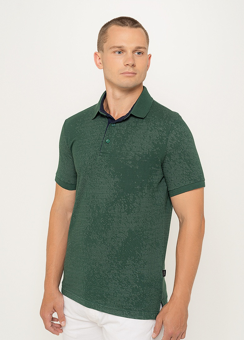 Зеленая футболка-поло 633 xxl зеленый (2000904350650) для мужчин Vaganza однотонная