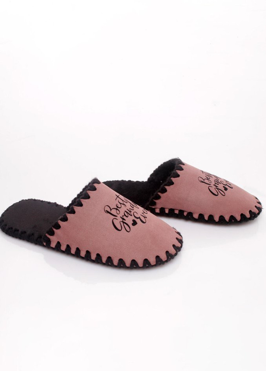 Розово-коричневые тапочки Family Story