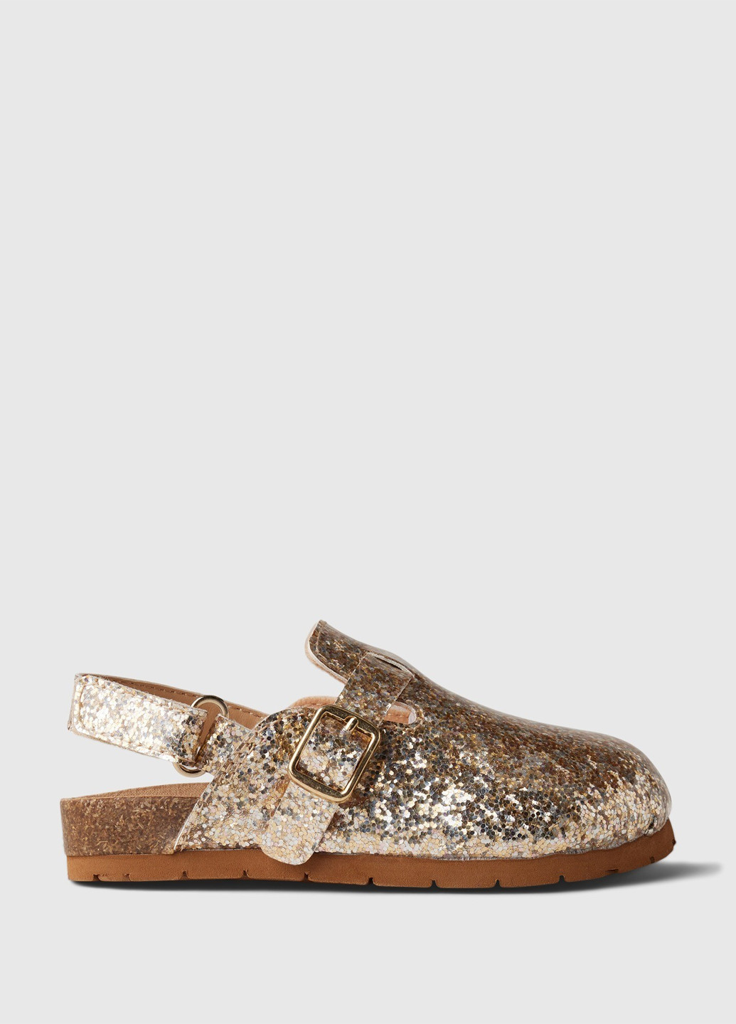 Золотистые праздничные, коктейльные сандалии Gap с ремешком