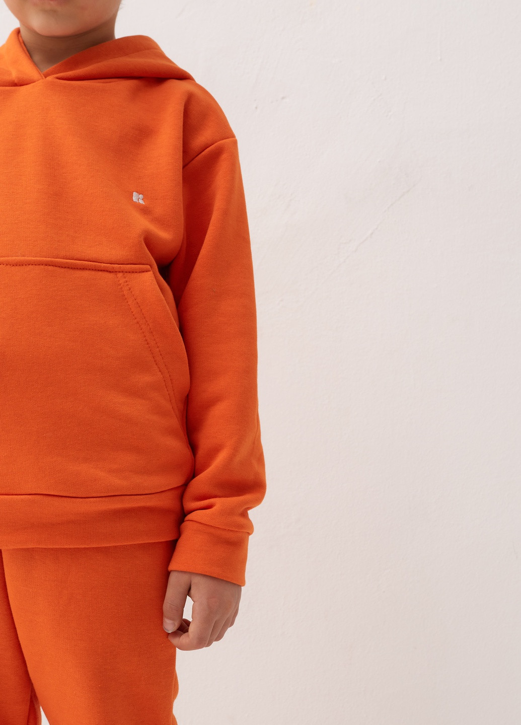 Помаранчевий демісезонний дитячий спортивний повсякденний костюм Kindamor Original 2025