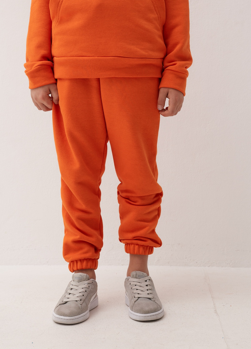 Помаранчевий демісезонний дитячий спортивний повсякденний костюм Kindamor Original 2025