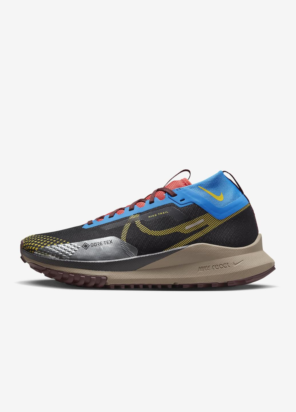 Цветные демисезонные кроссовки dj7926-003 Nike Pegasus Trail 4 GORE-TEX