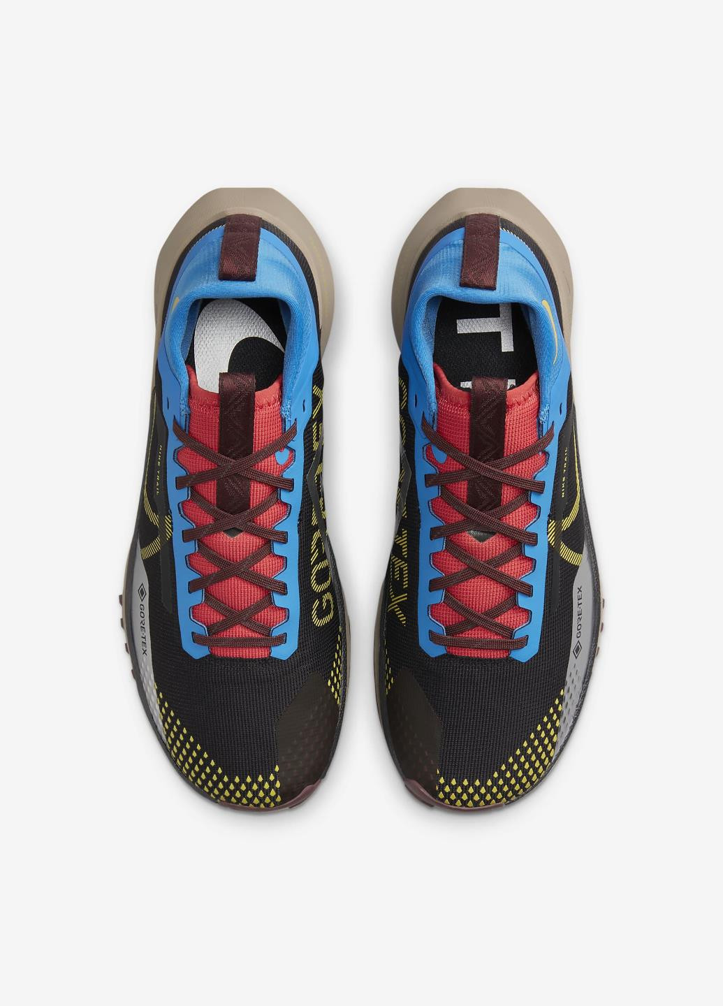 Цветные демисезонные кроссовки dj7926-003 Nike Pegasus Trail 4 GORE-TEX