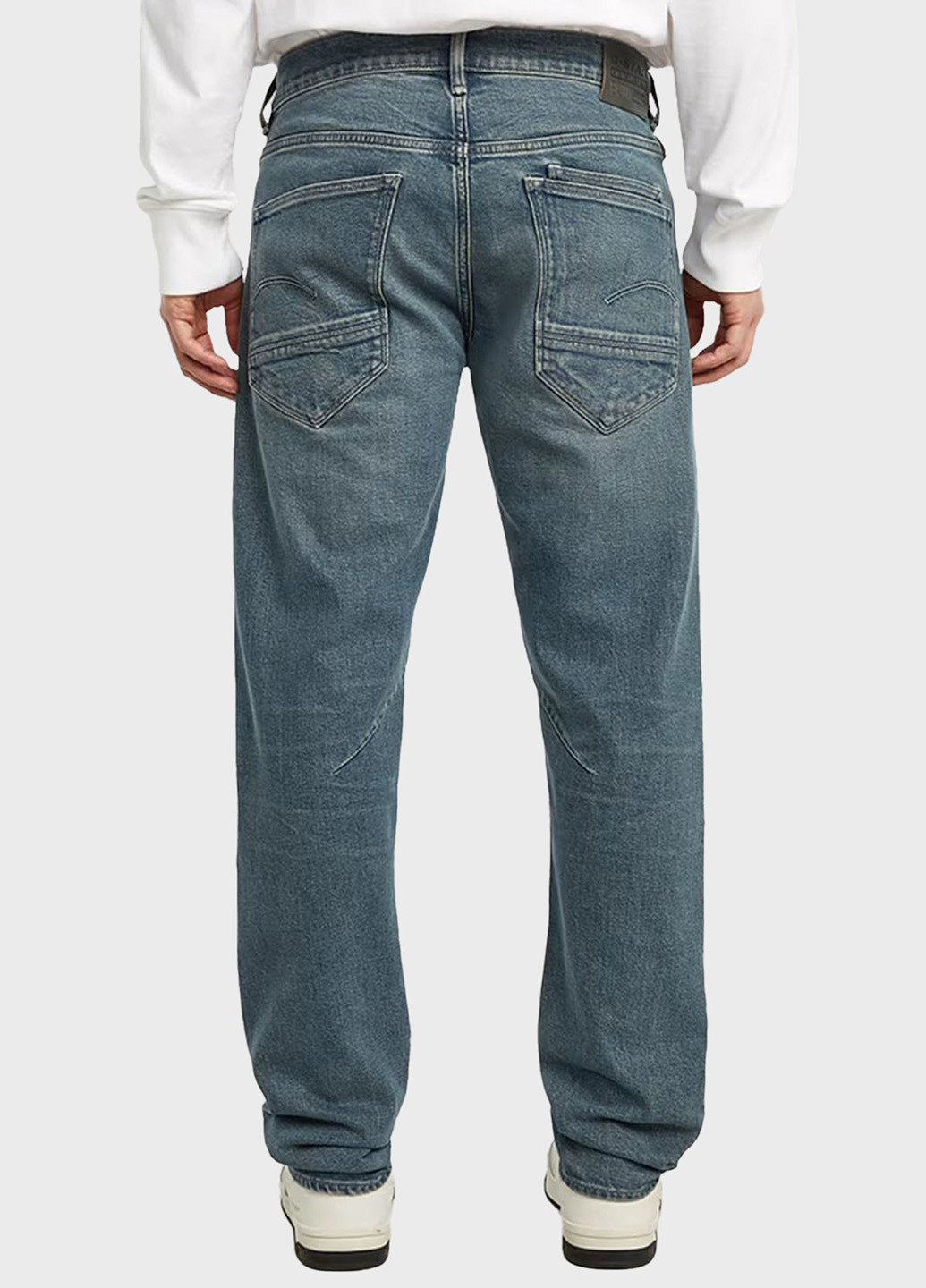 Темно-голубые демисезонные зауженные джинсы G-Star Raw