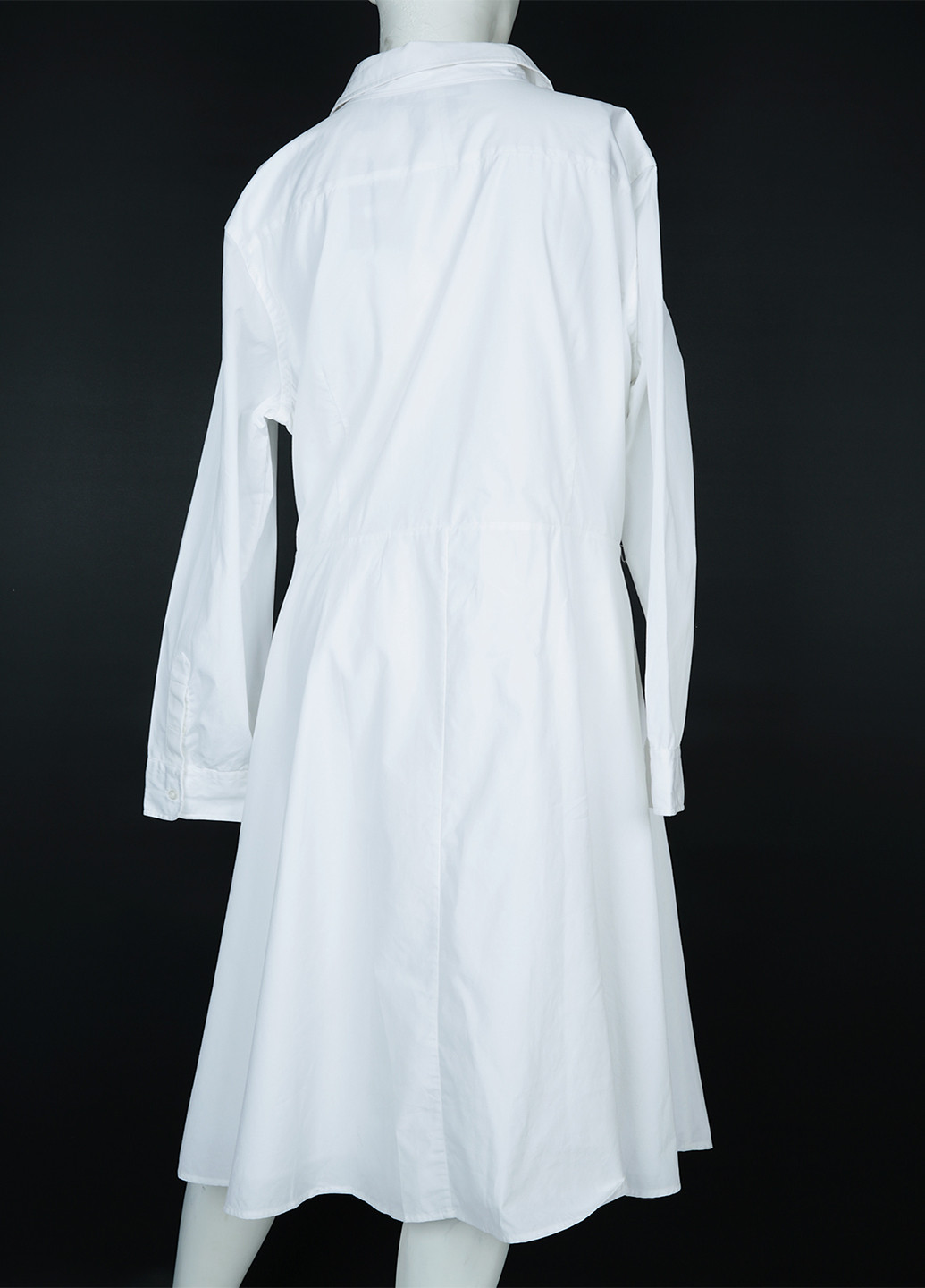 Белое кэжуал платье рубашка Ralph Lauren однотонное