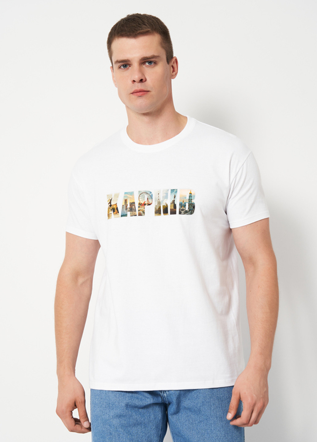 Белая футболка Sol's Imperial