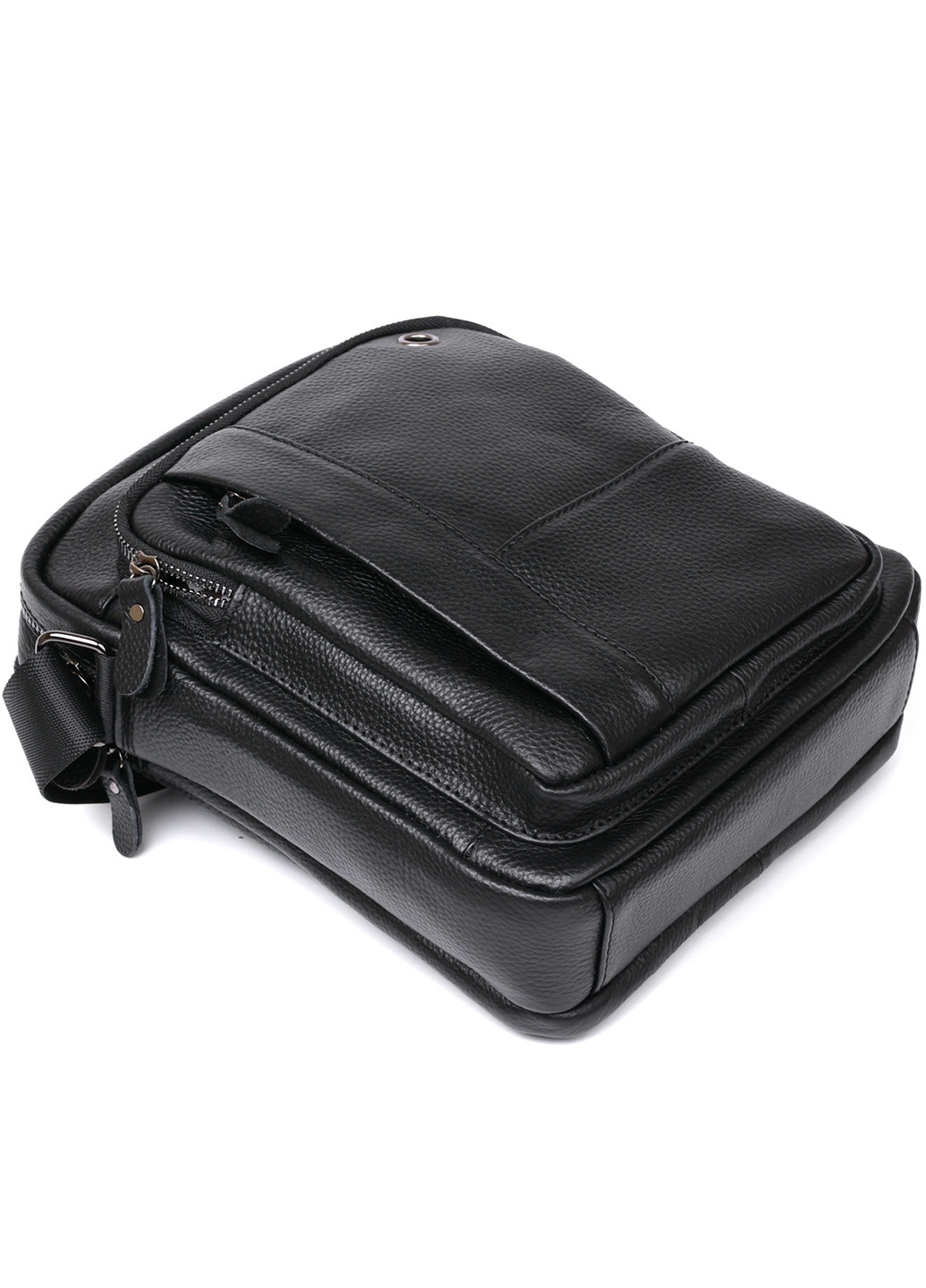 Чоловіча шкіряна дорожня сумка 21х27х9 см Vintage (253490740)