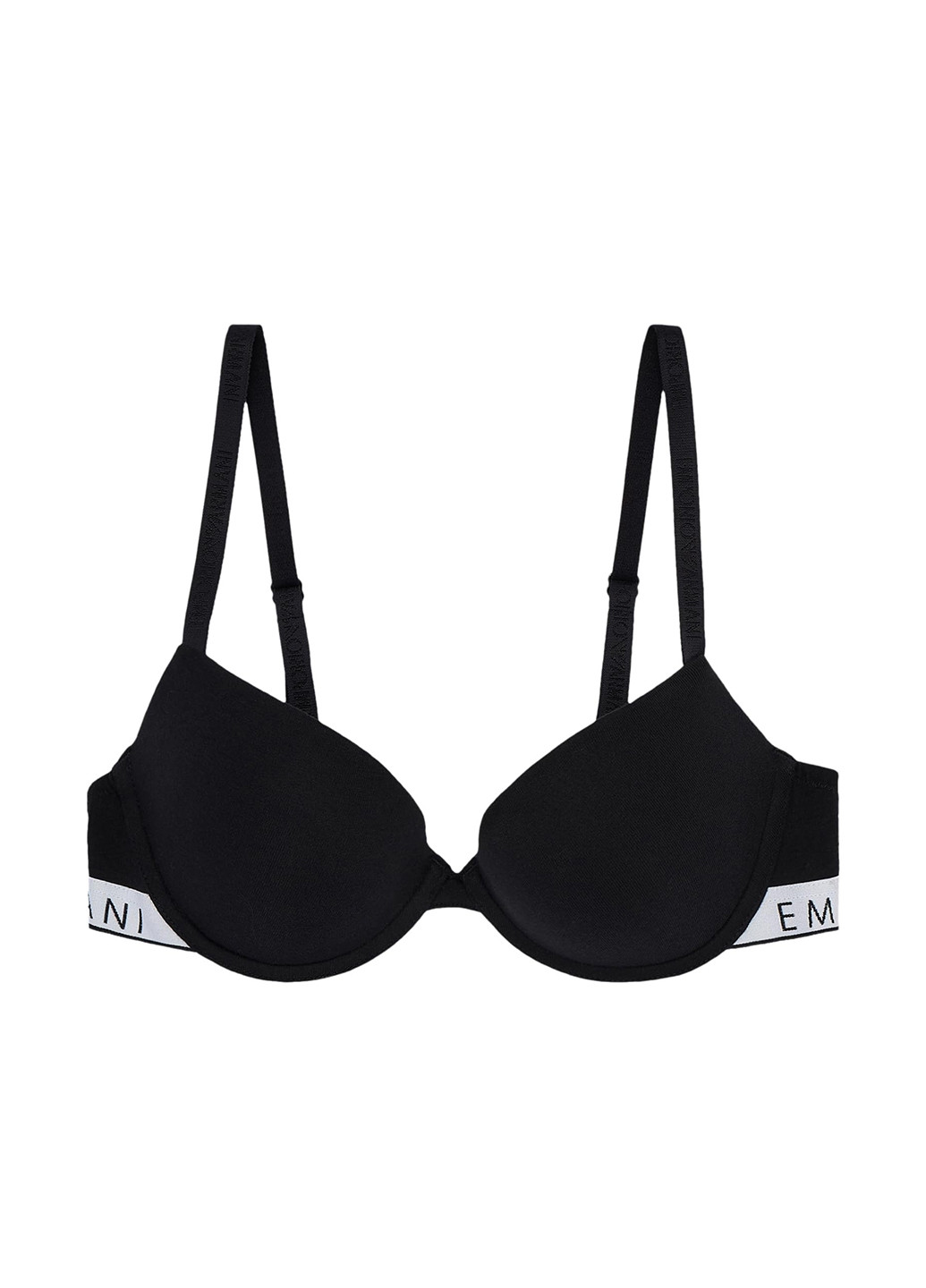 Чорний демісезонний комплект (бюстгальтер, трусики) Emporio Armani