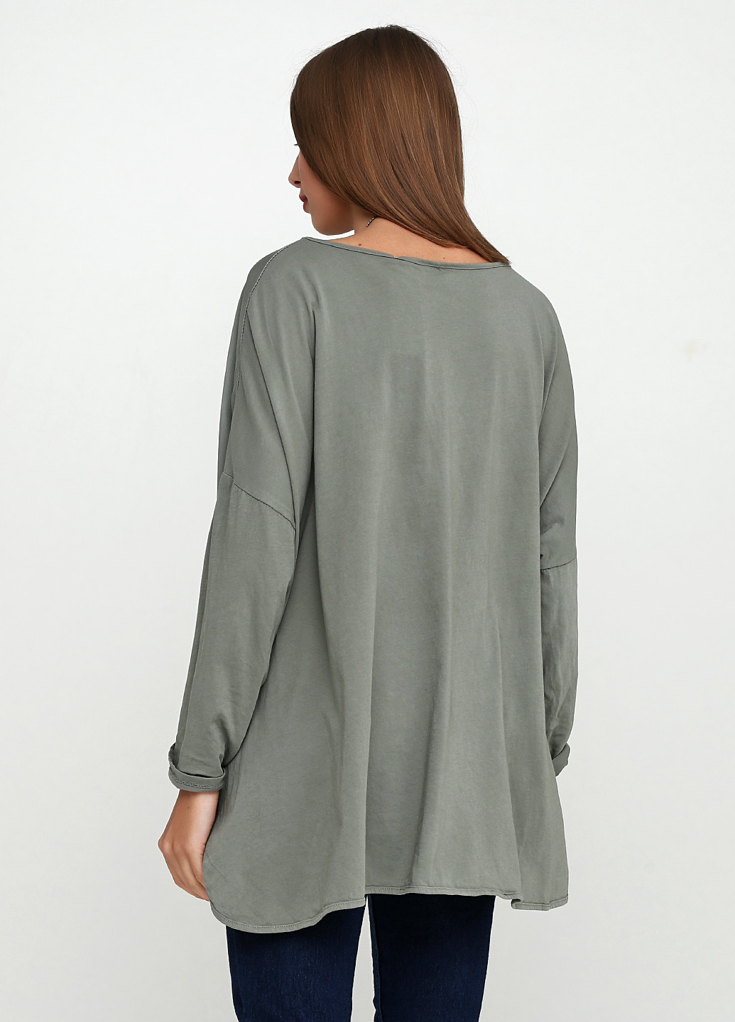 Оливковая демисезонная блуза New Collection