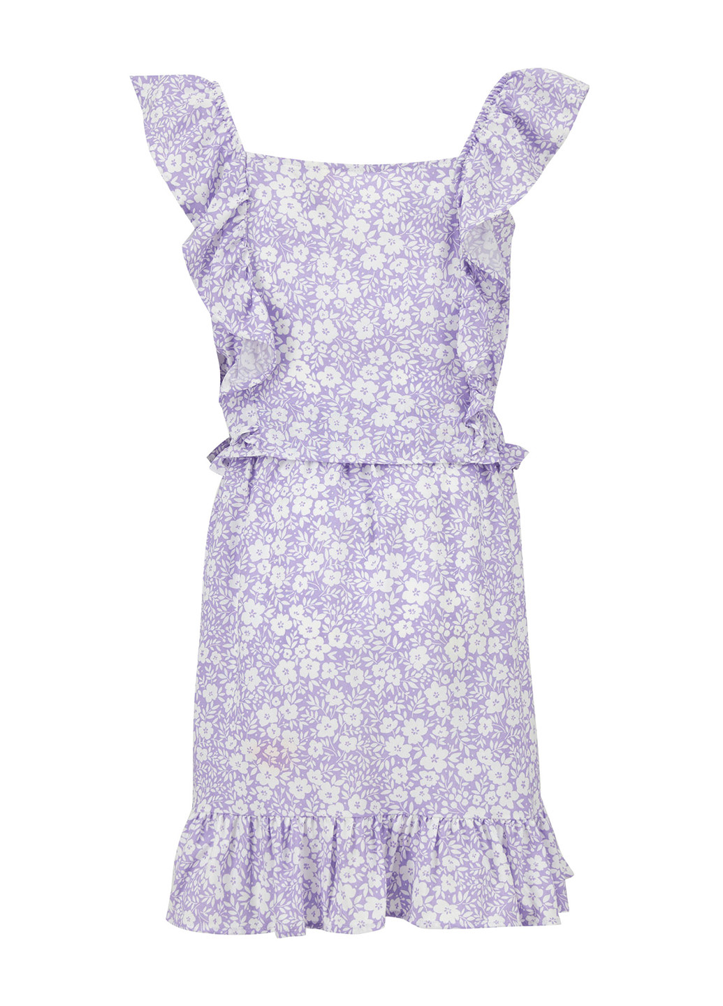 Сиреневый летний комплект(юбка, блуза) DeFacto