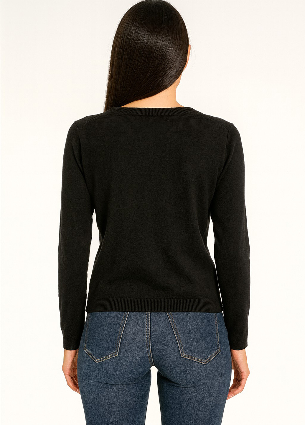 Чорний демісезонний пуловер пуловер Sassofono