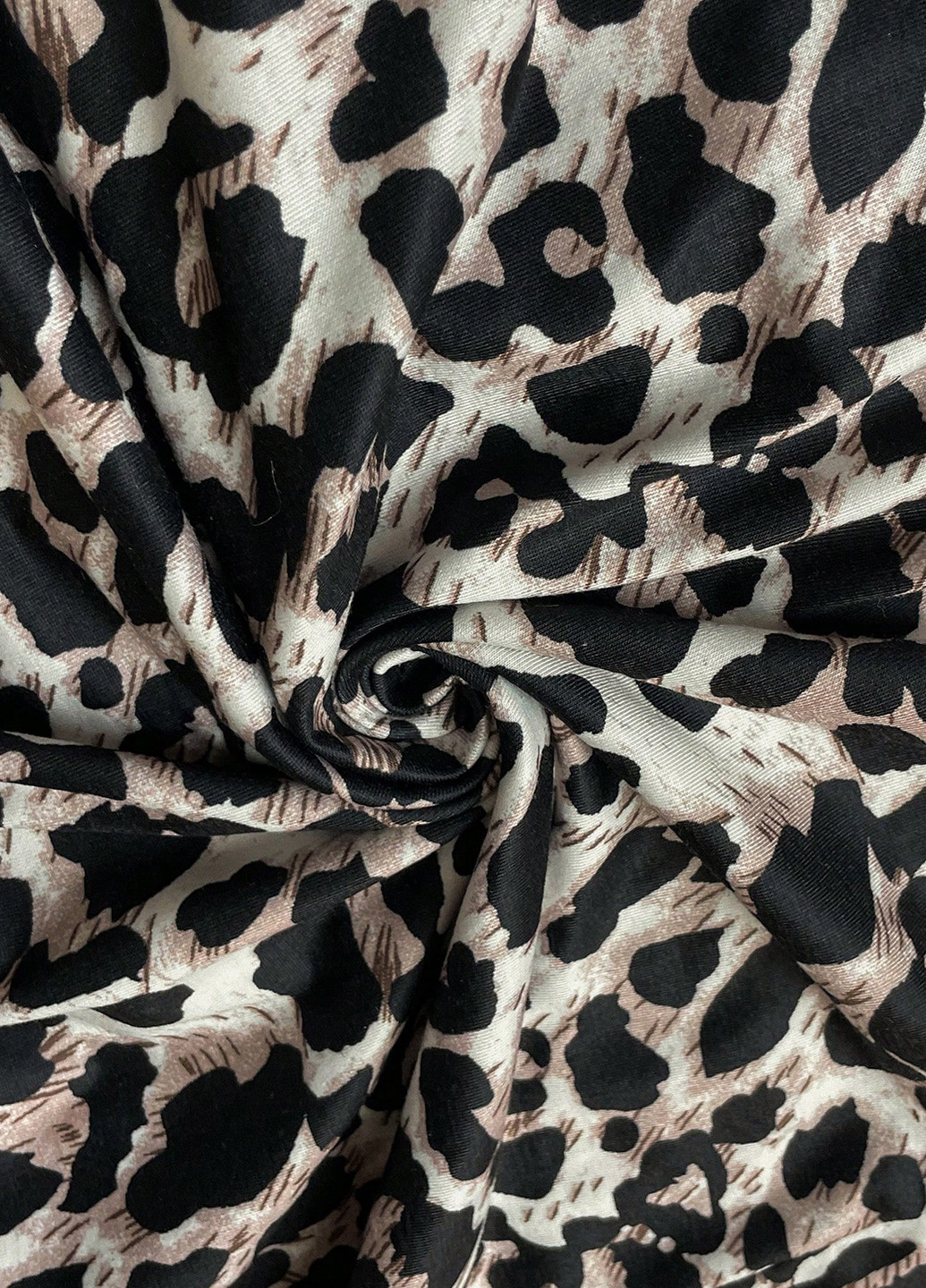 Комбинированное кэжуал платье а-силуэт SHEIN леопардовый