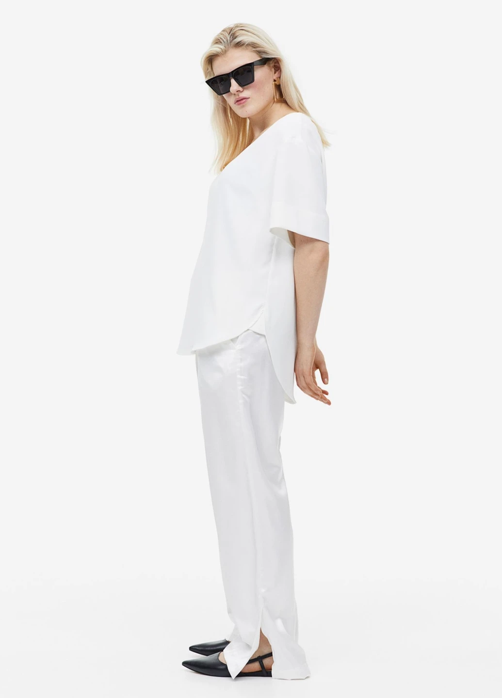 Белая блуза H&M