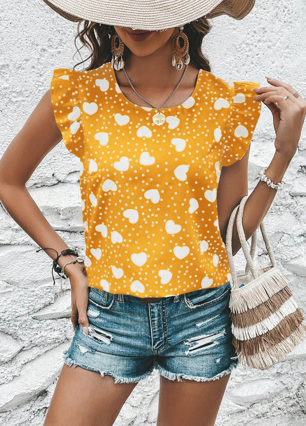 Жовта блуза SHEIN