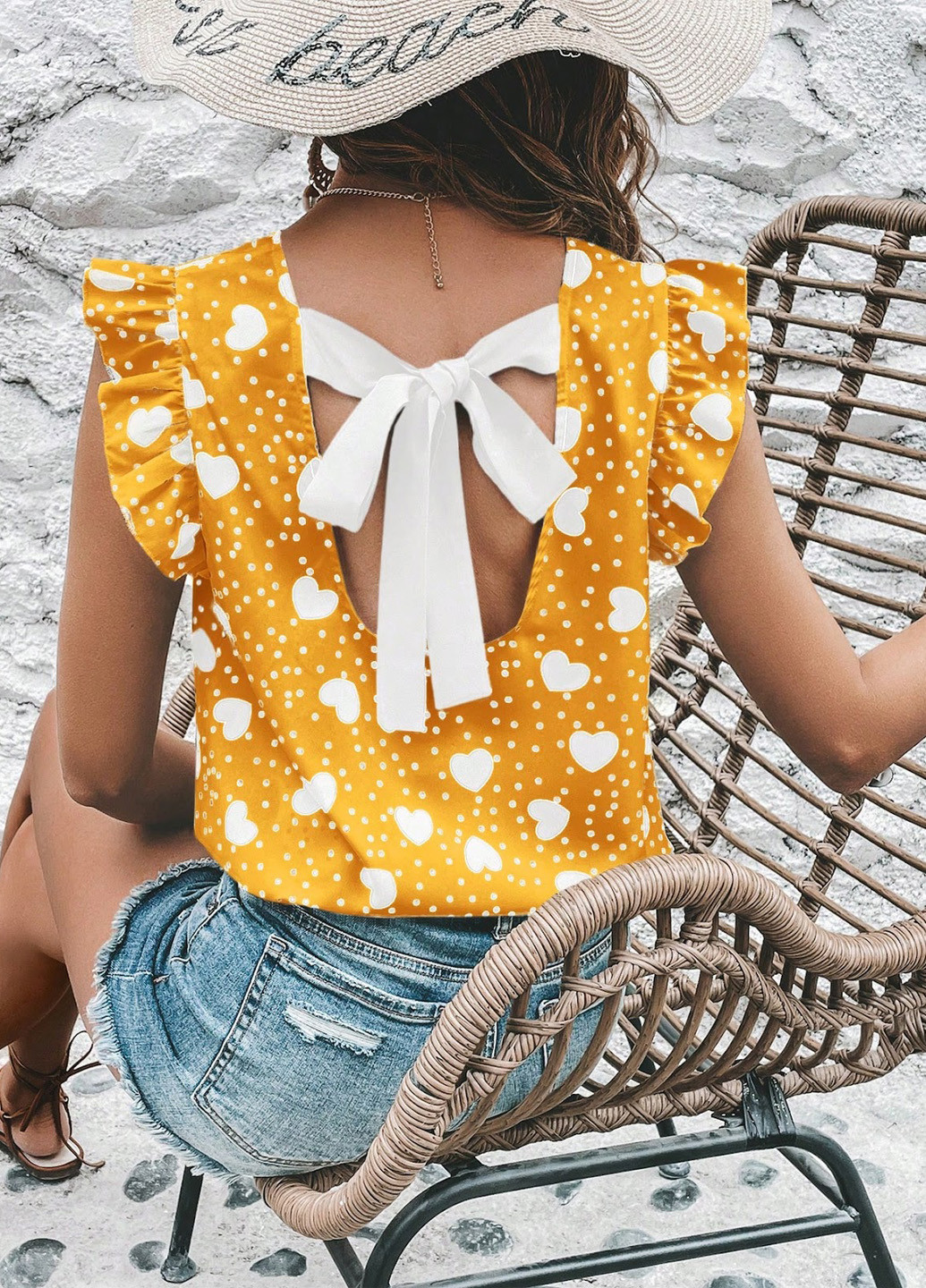 Жовта блуза SHEIN