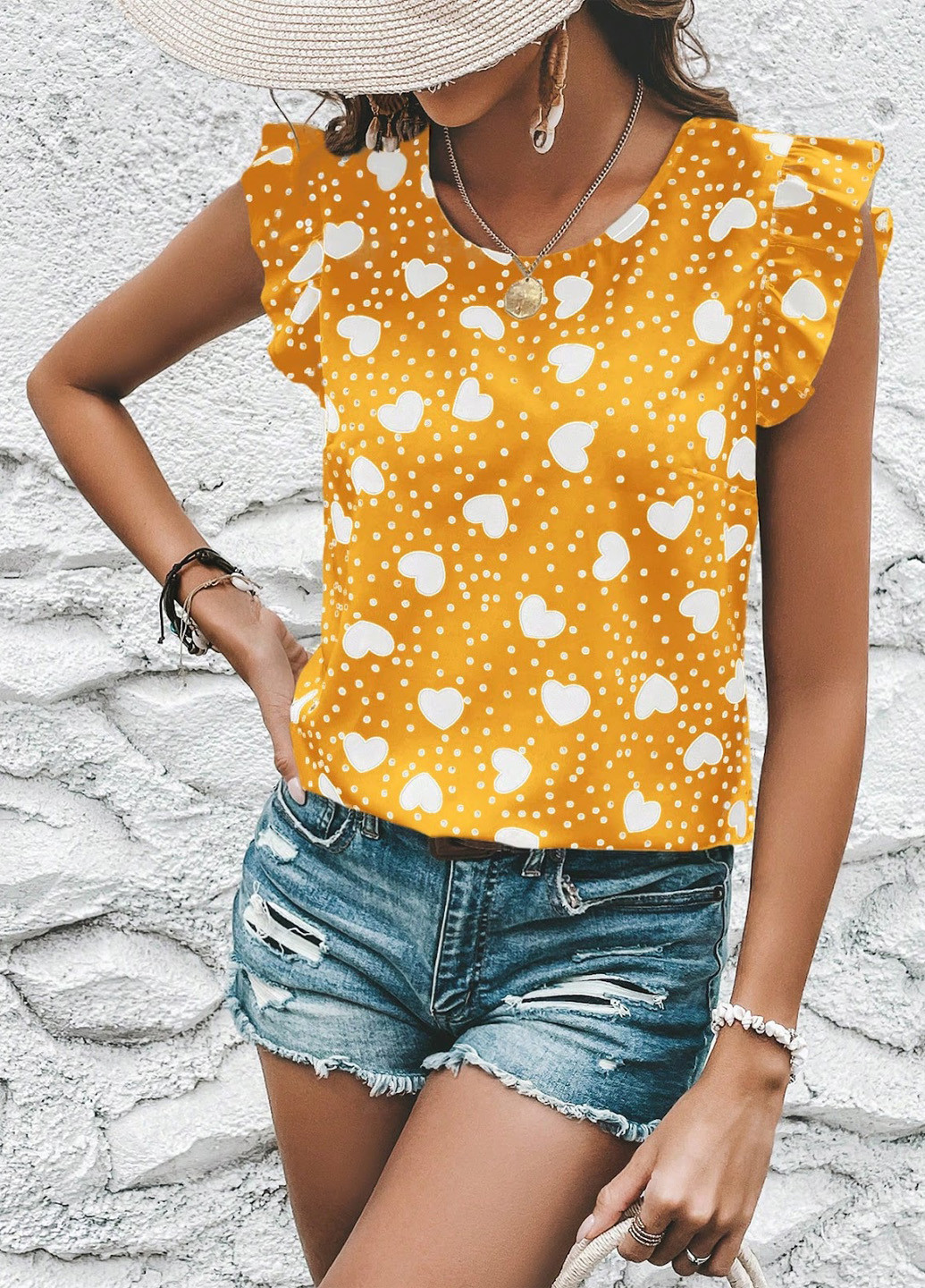 Жовта блуза SHEIN