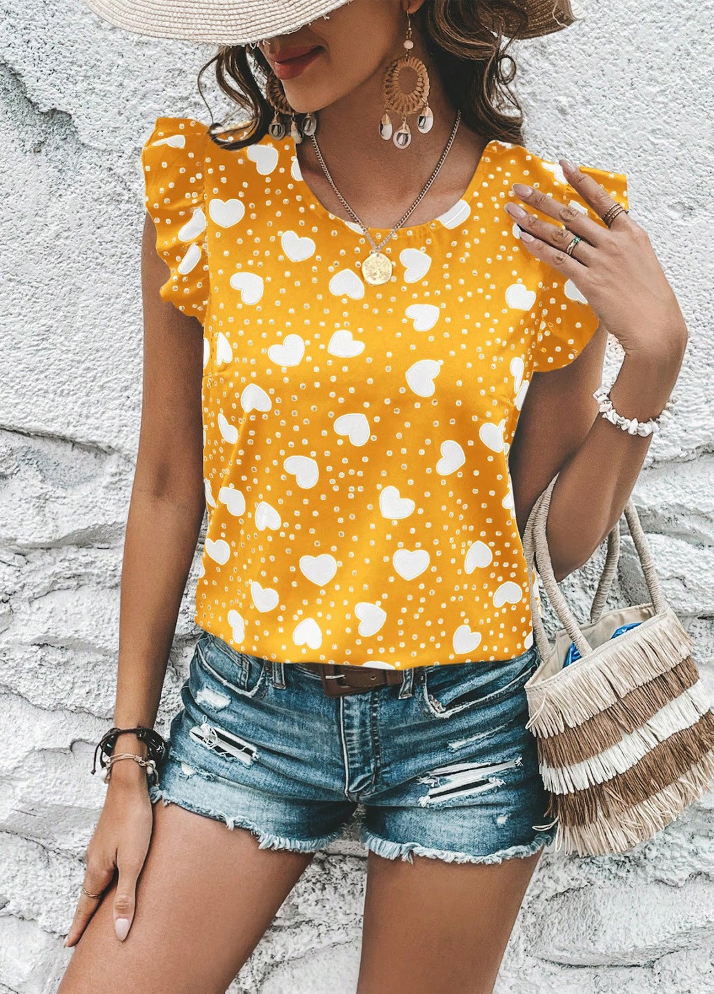 Жовта блуза SHEIN