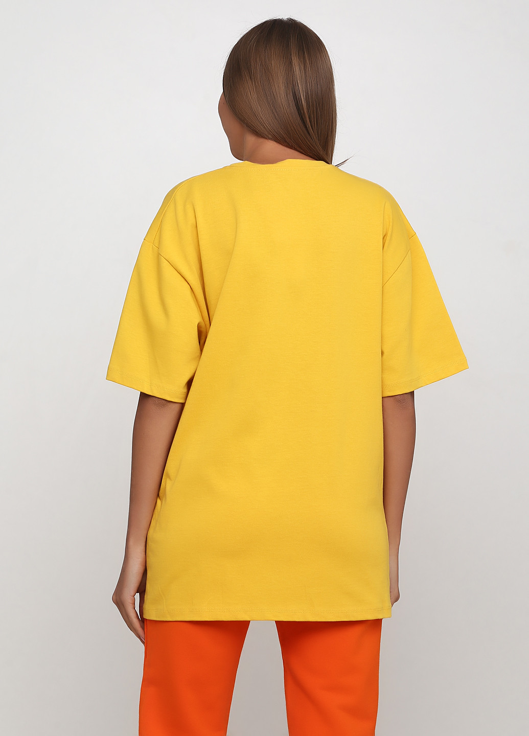 Желтая летняя футболка Kristina Mamedova