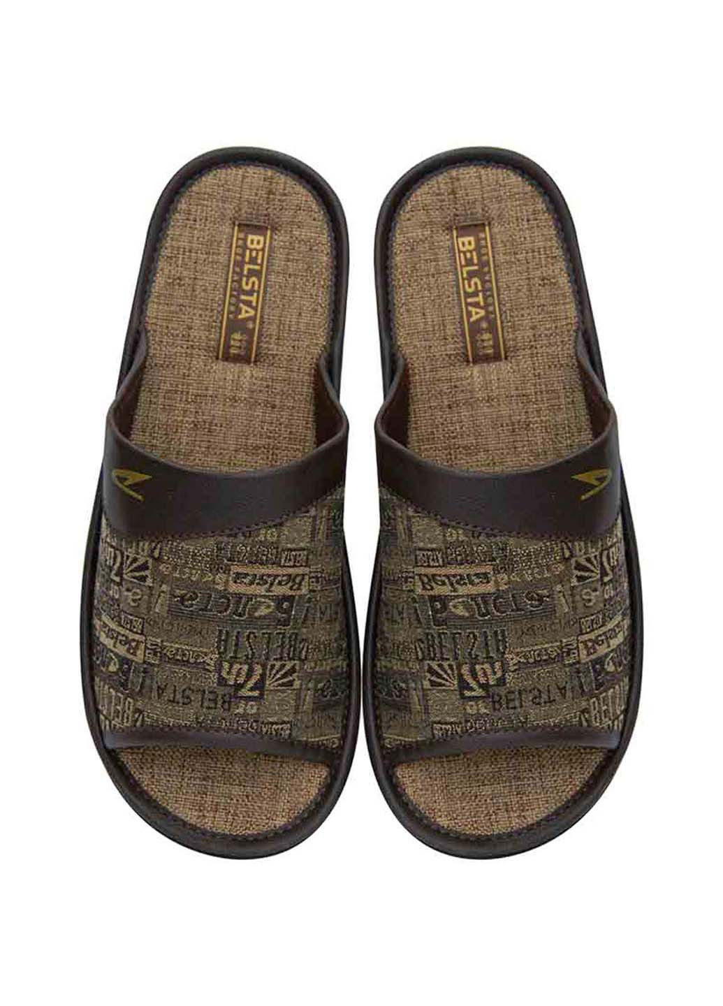 Коричневые тапочки Белста
