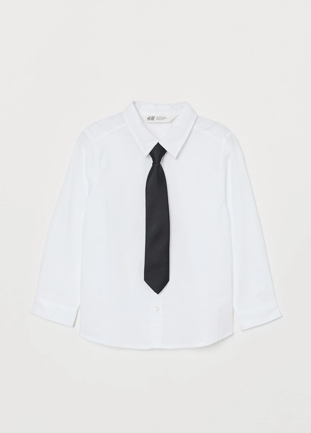 Белая кэжуал рубашка H&M