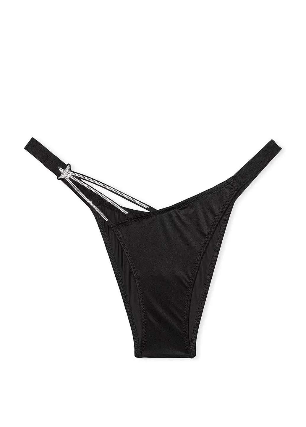 Черный демисезонный комплект (корсет, трусики) Victoria's Secret