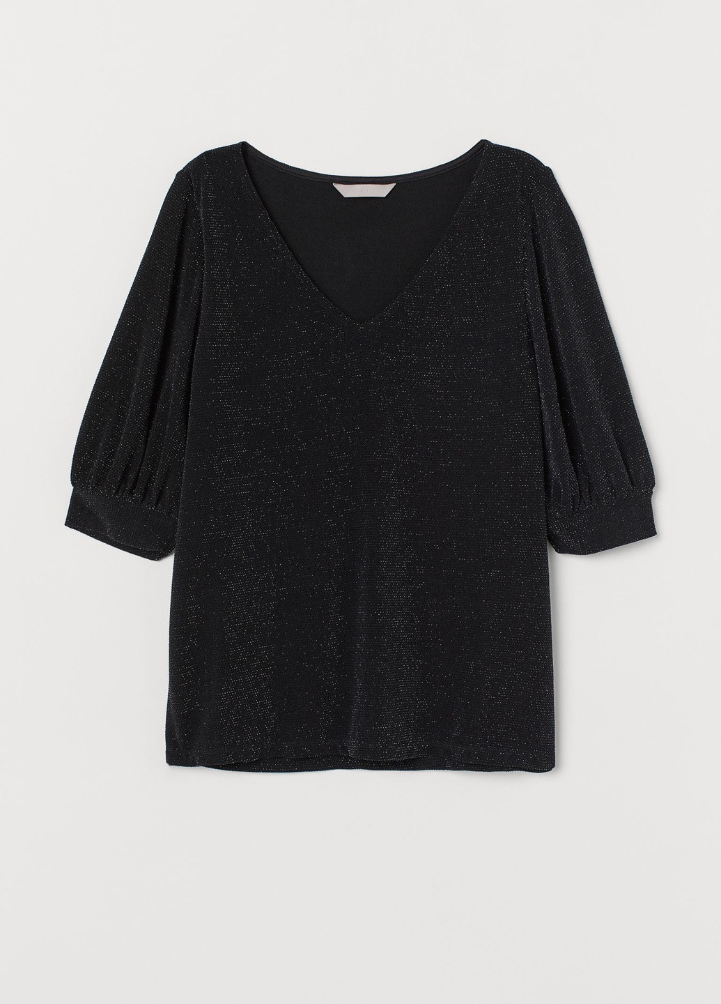 Черная летняя блуза H&M