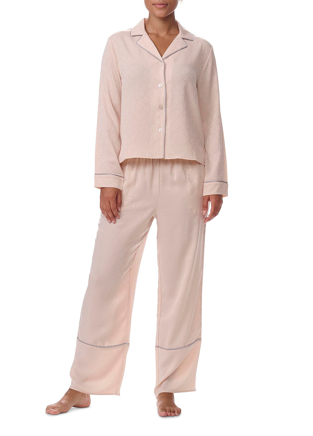 Бежева всесезон піжама (сорочка, штани) світшот + брюки Tommy Hilfiger