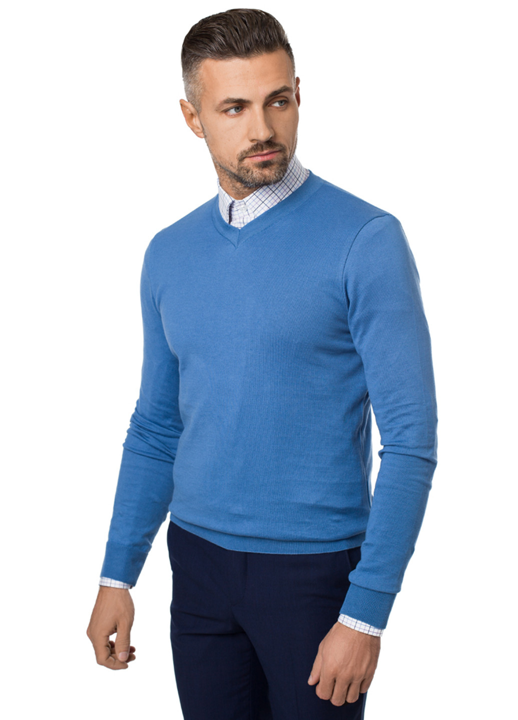 Синий демисезонный пуловер пуловер Arber