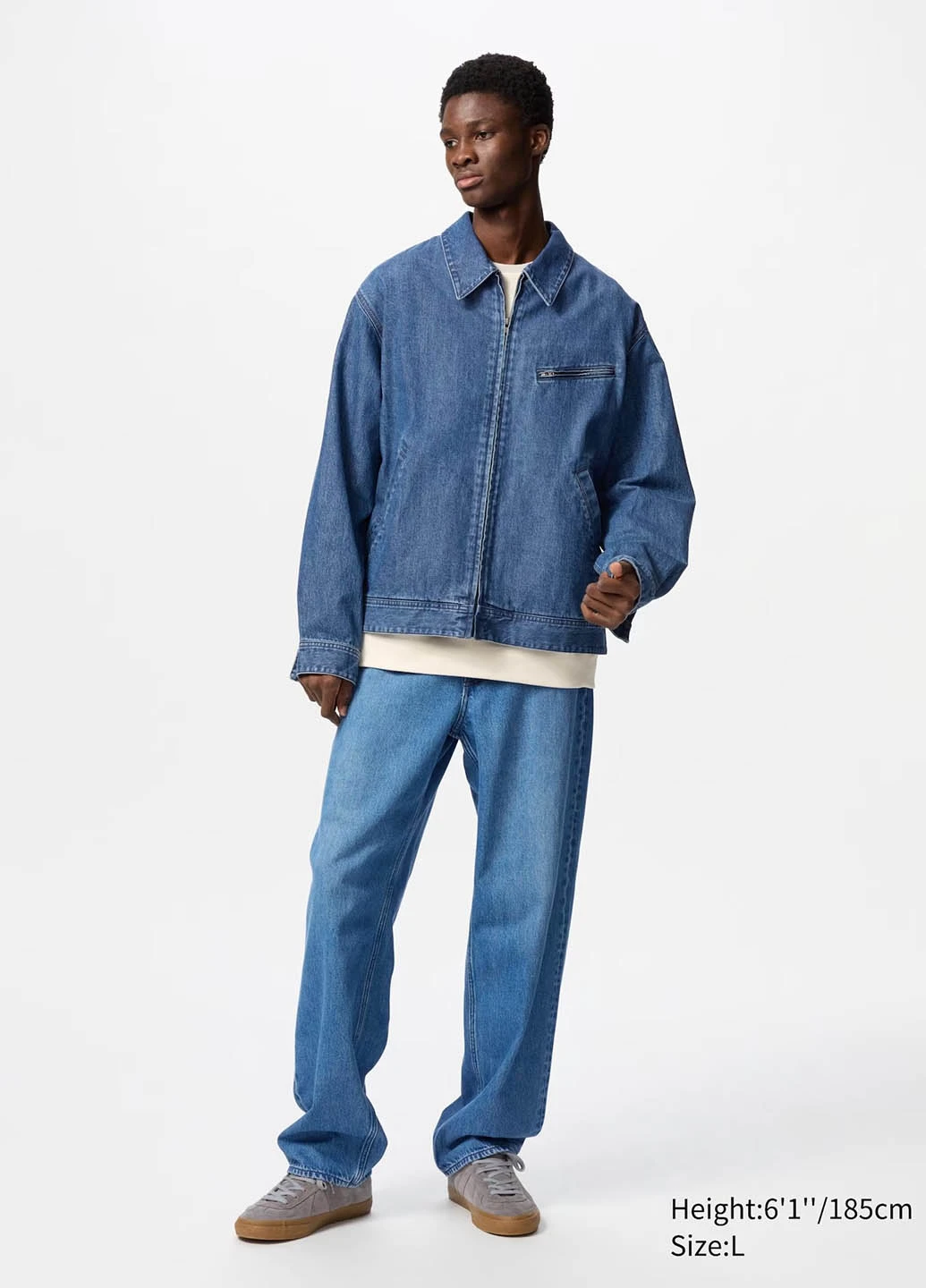 Синя демісезонна куртка Uniqlo