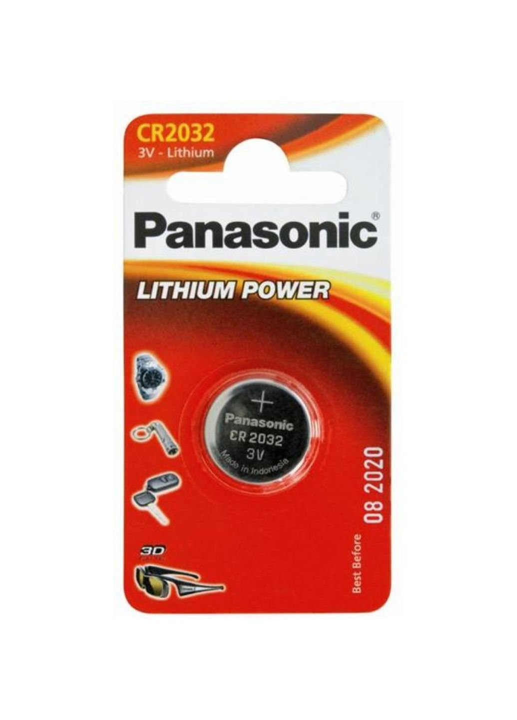Батарейка CR 2032 Lithium * 1 (CR-2032EL/1B) Panasonic (251411802)