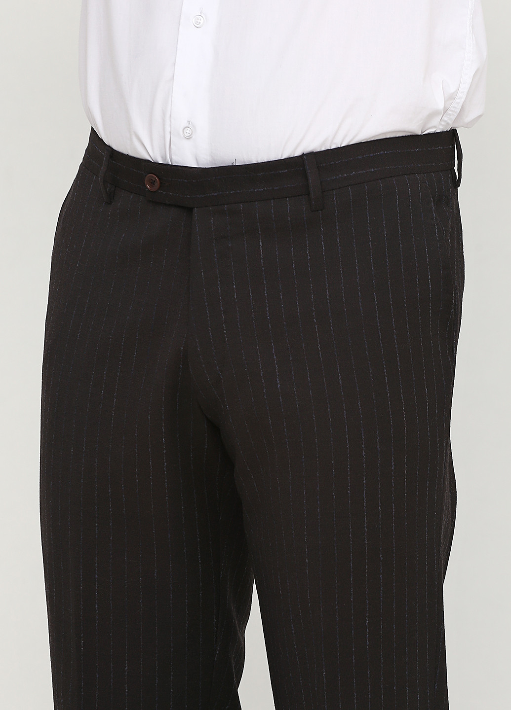 Темно-серые кэжуал демисезонные прямые брюки Futuro