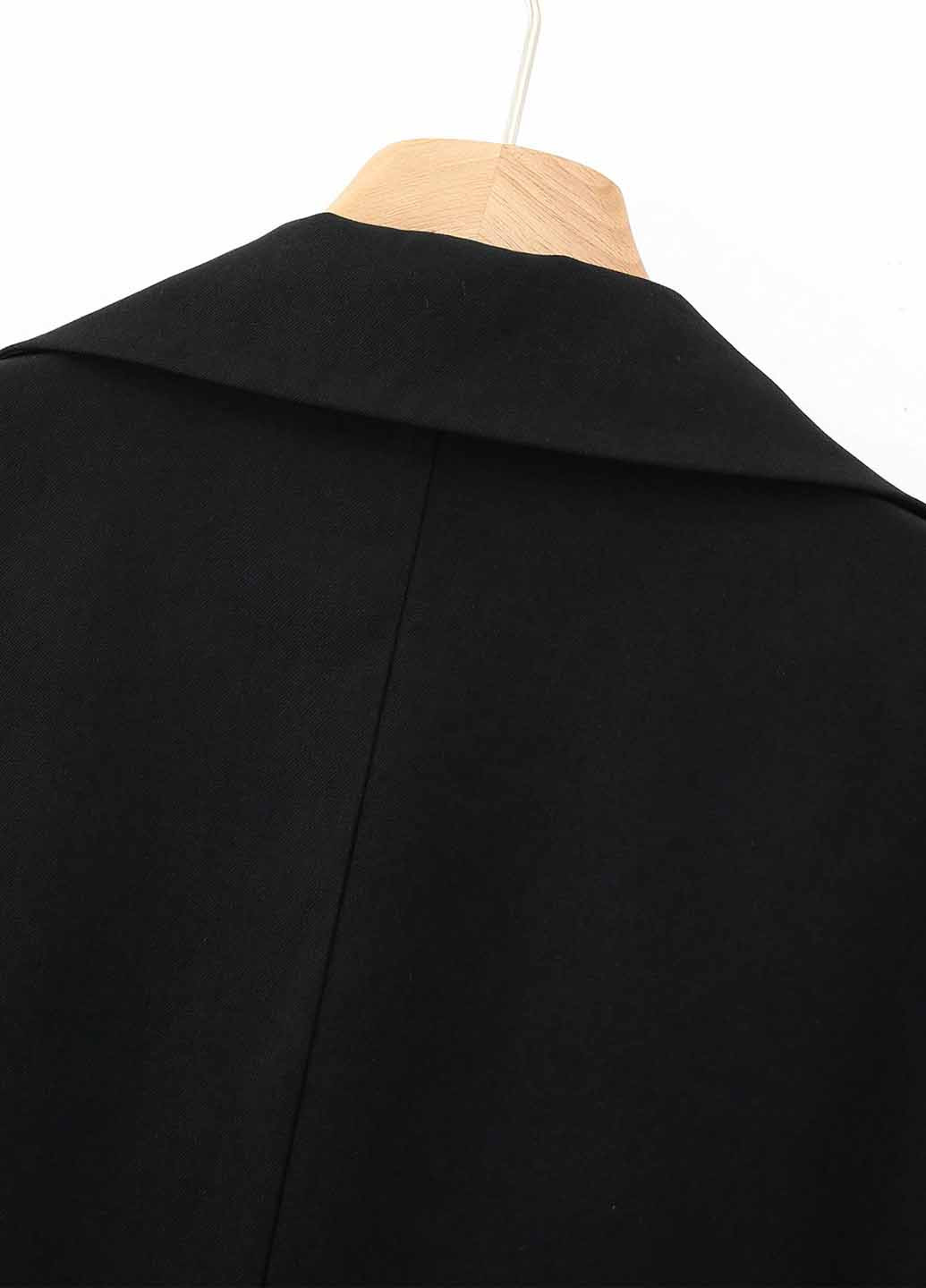 Черный женский жакет SHEIN колор блок - демисезонный