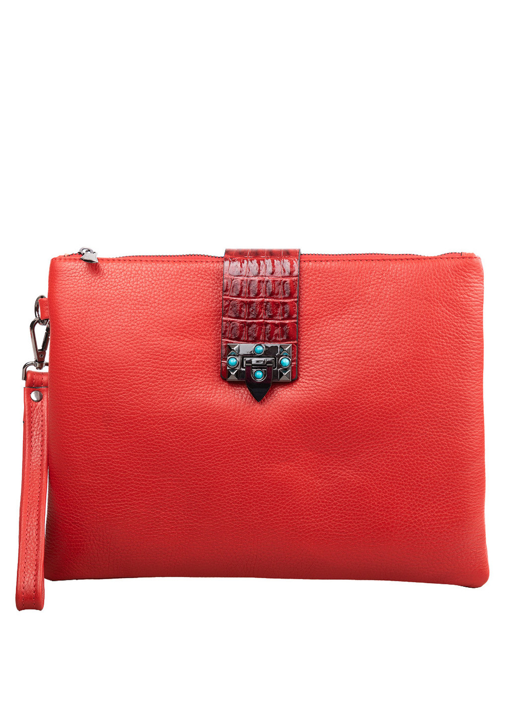 Женская кожаная сумка-клатч 33,5х24х2 см Desisan (195547689)