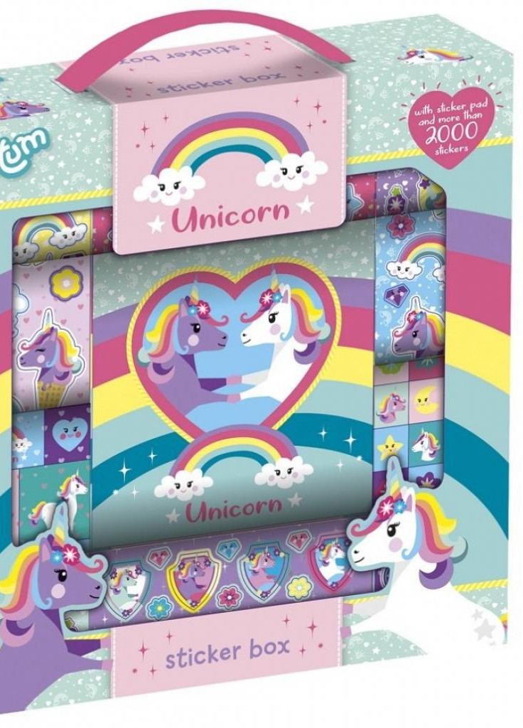 Набор для творчества Единорог. Сундучок 2000 стикеров (71391) Totum (202365263)