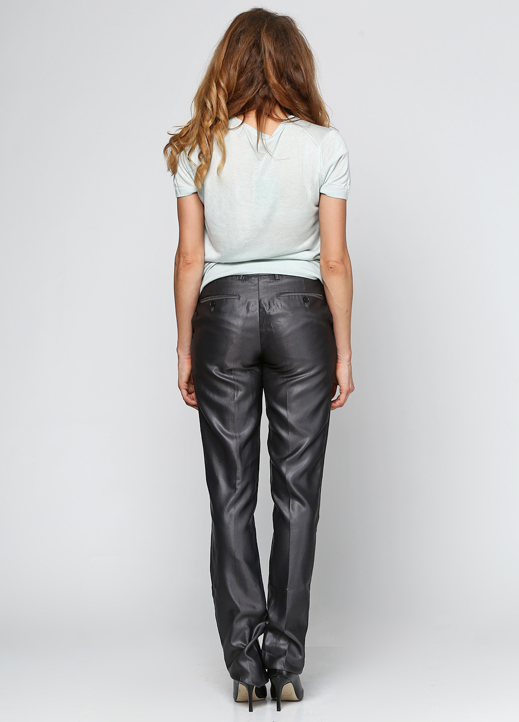 Темно-серые кэжуал демисезонные прямые брюки Kiabi