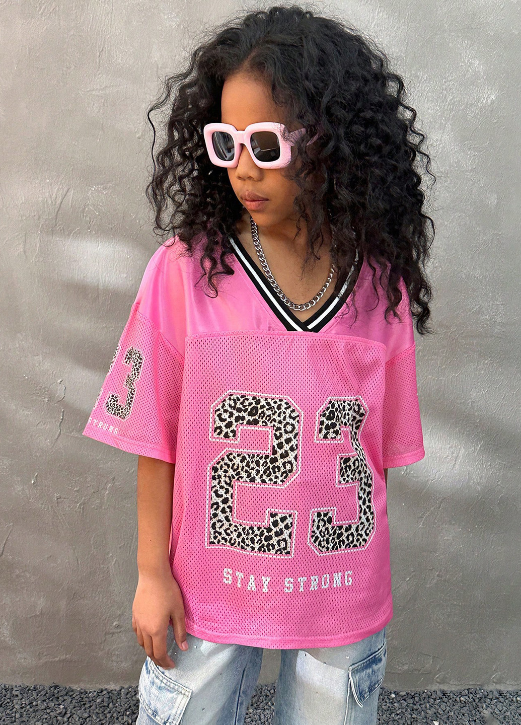 Розовая летняя футболка SHEIN