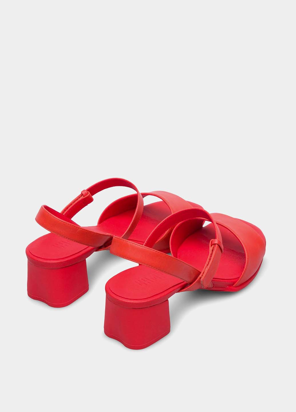 Красные босоножки Camper на липучке