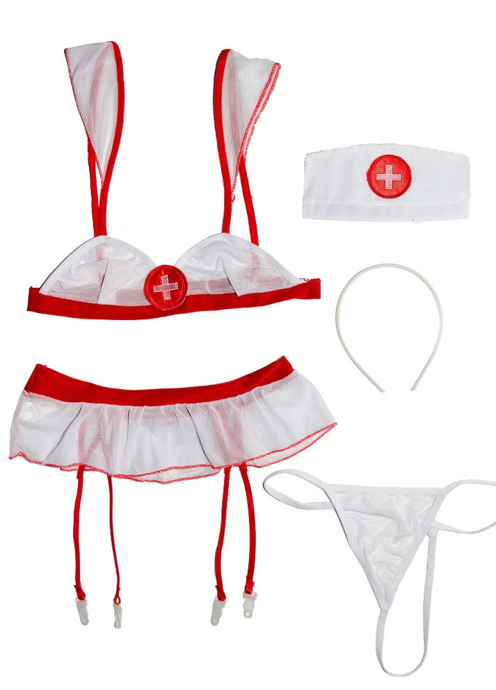 Сексуальный соблазнительный эротический игровой костюм Медсестра – эротическое белье Langsha (251318778)
