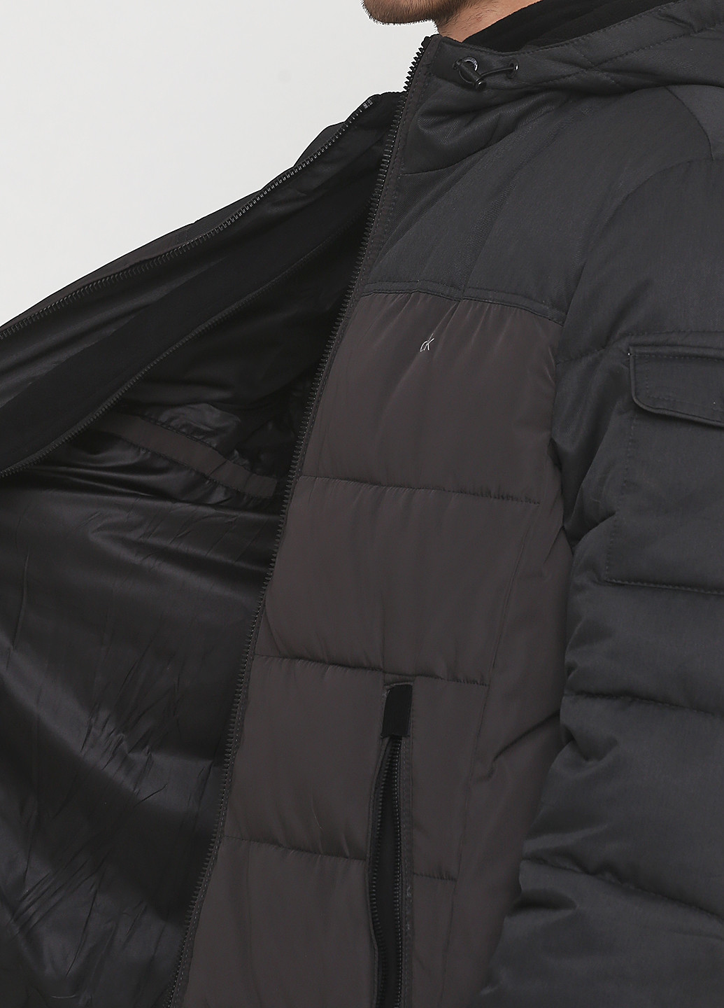 Темно-сіра зимня куртка Calvin Klein