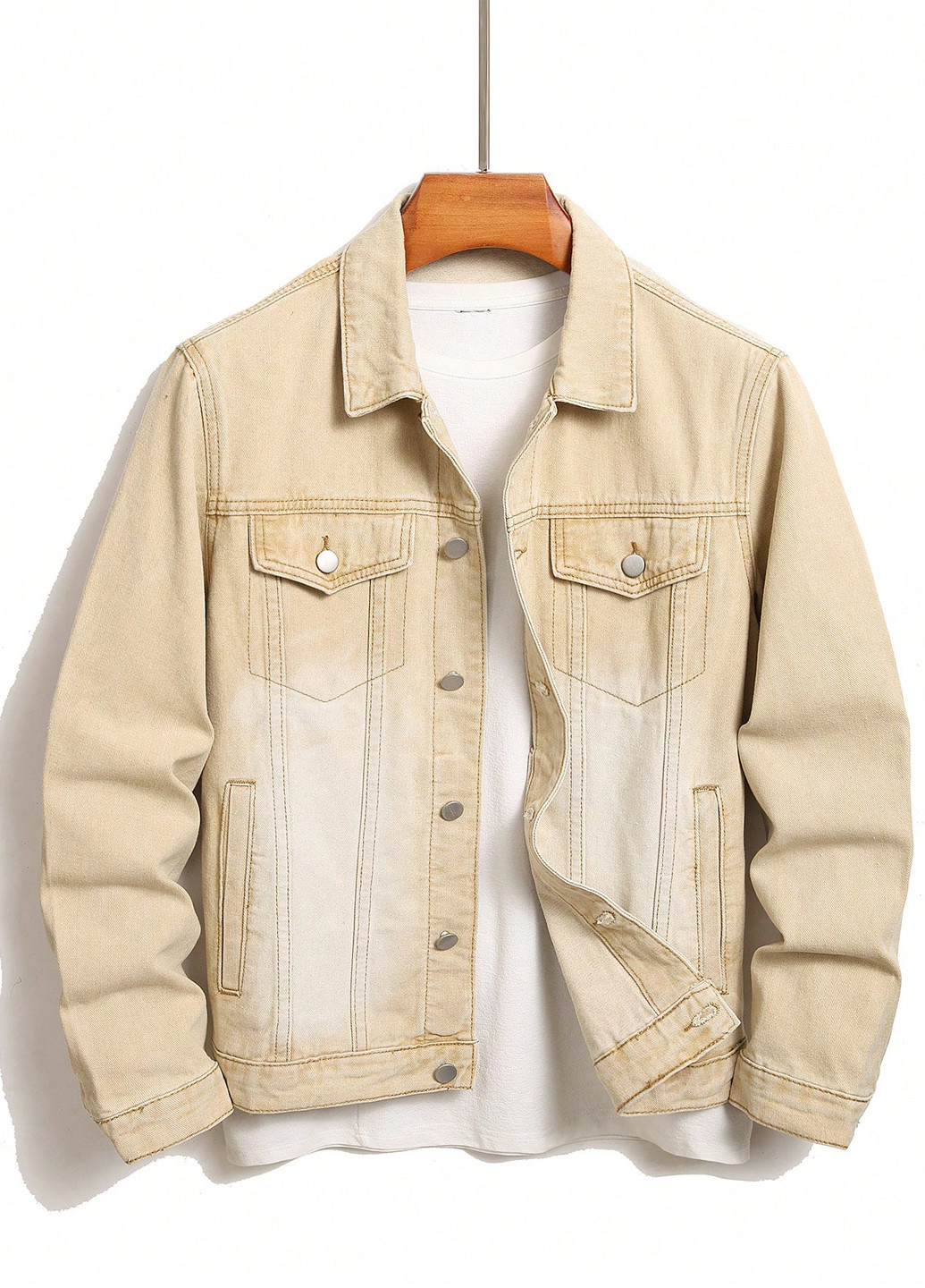 Бежева демісезонна куртка SHEIN