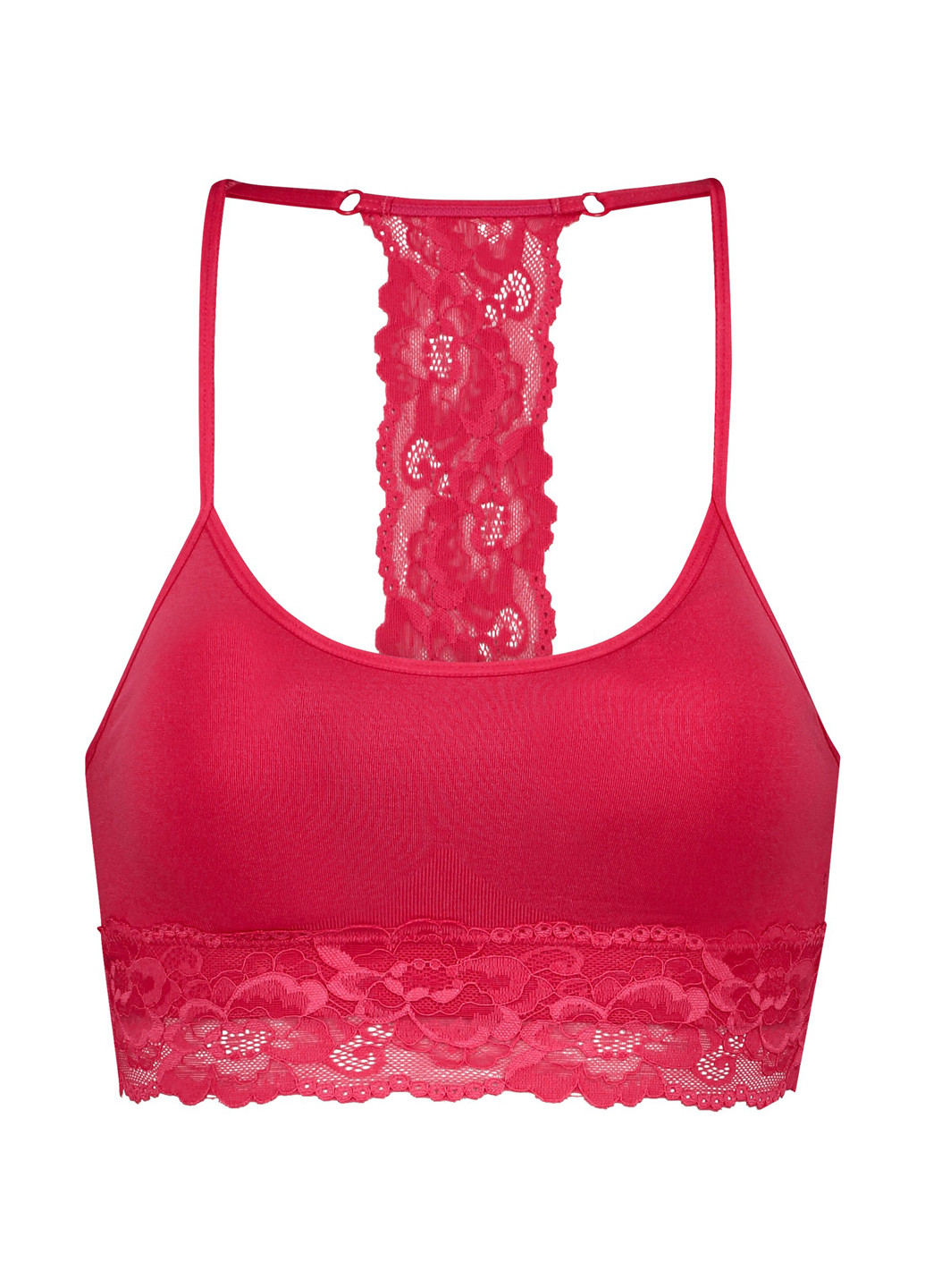 Рожевий топ бюстгальтер Hunkemoller без кісточок поліамід