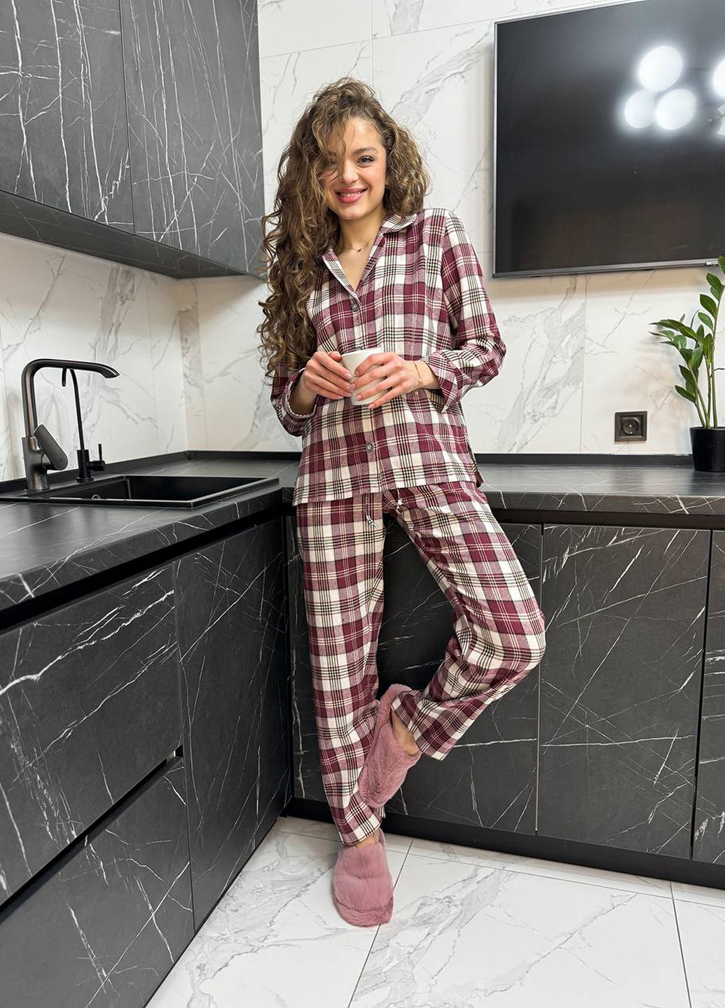 Комбинированная всесезон пижама (рубашка, брюки) рубашка + брюки NOVA VEGA