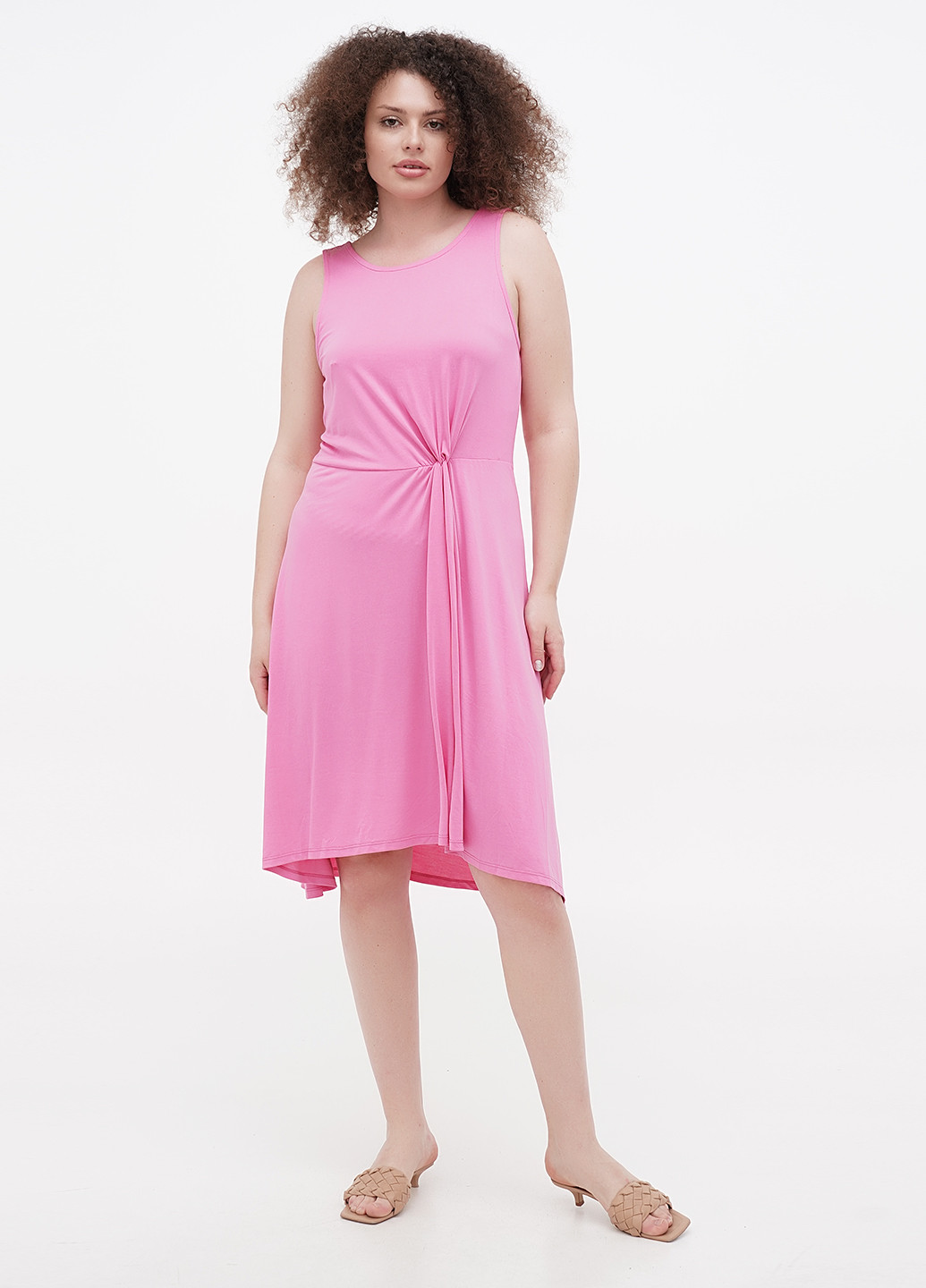 Розовое кэжуал платье платье-майка Orsay однотонное