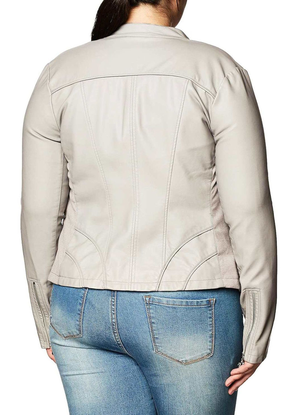 Серая демисезонная куртка косуха Guess