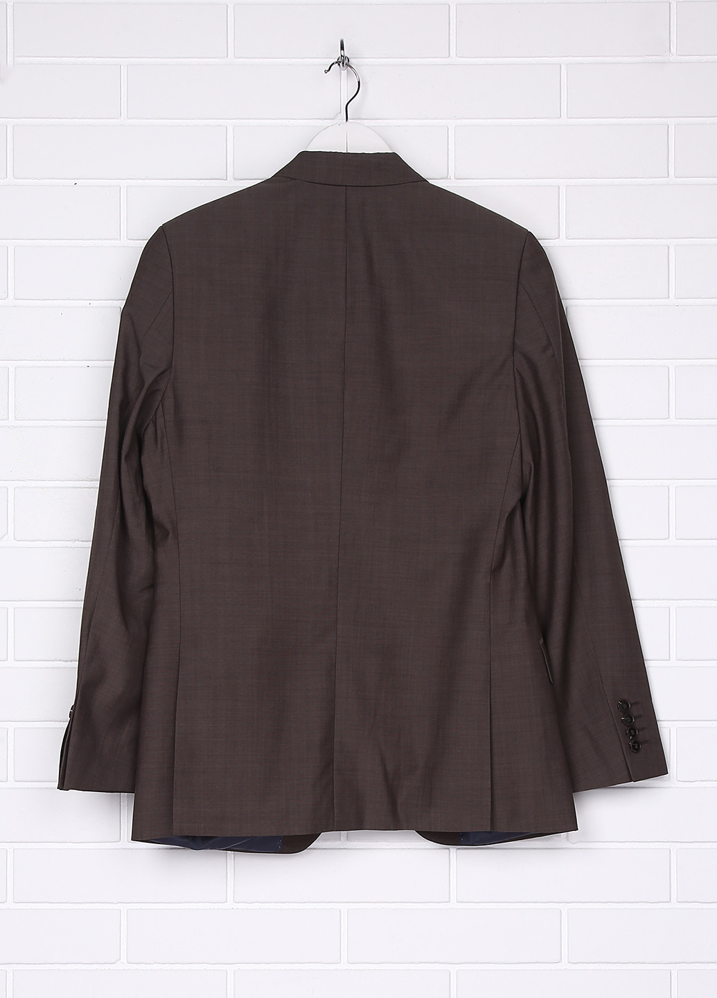 Пиджак S.Oliver с длинным рукавом однотонный серо-коричневый деловой