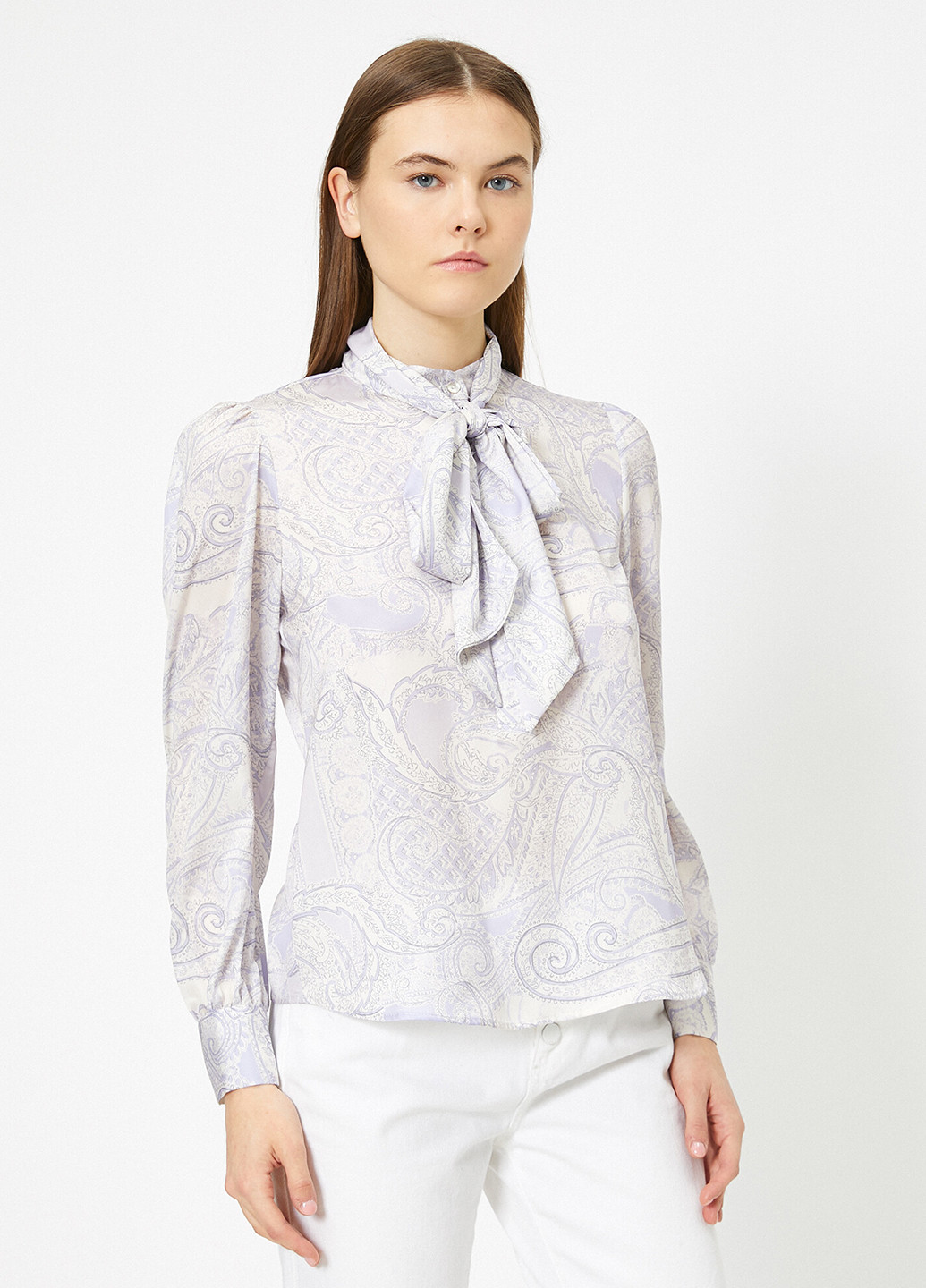 Світло-фіолетова демісезонна блуза KOTON