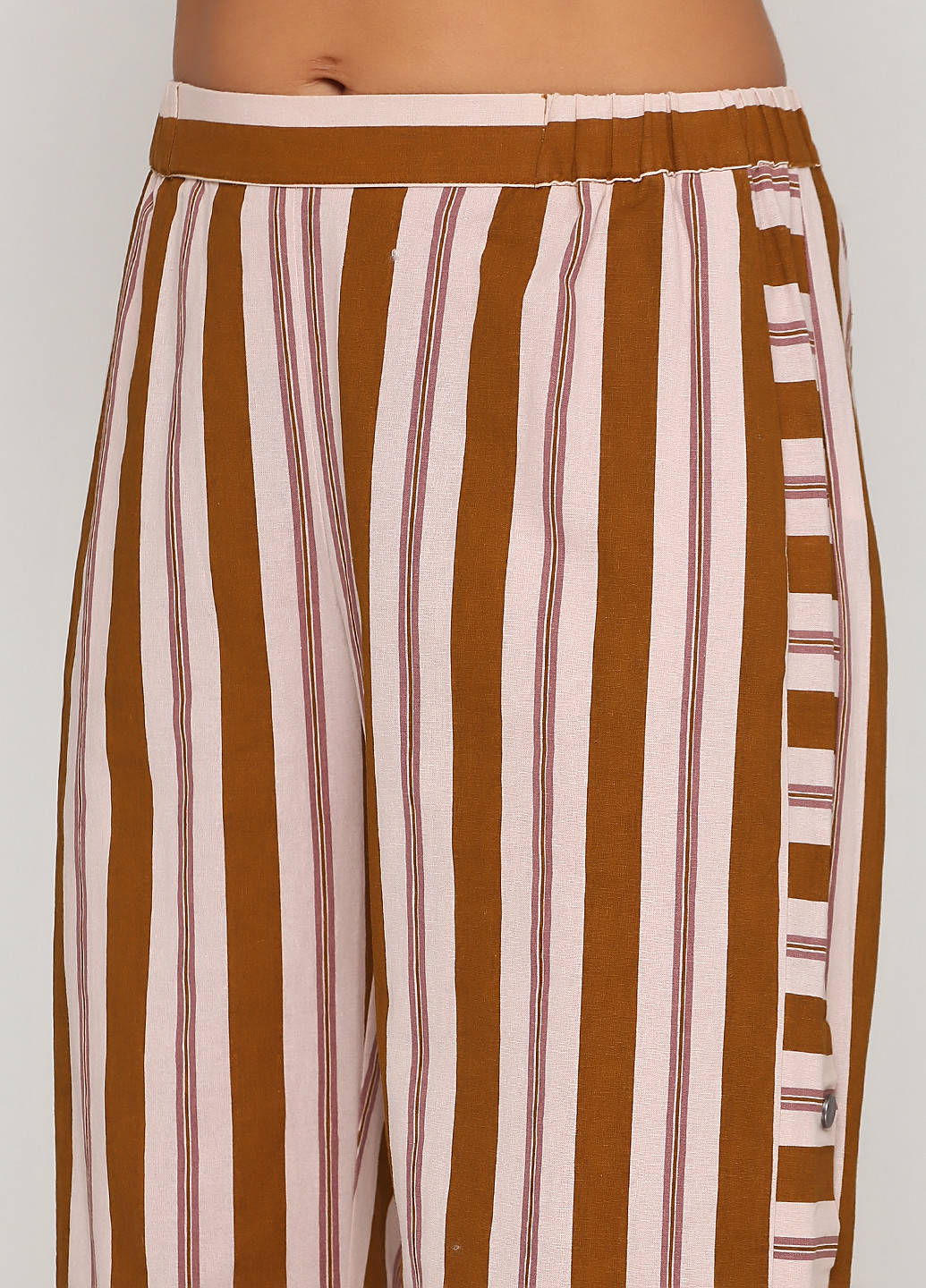 Комбинированные кэжуал летние прямые брюки NU DENMARK