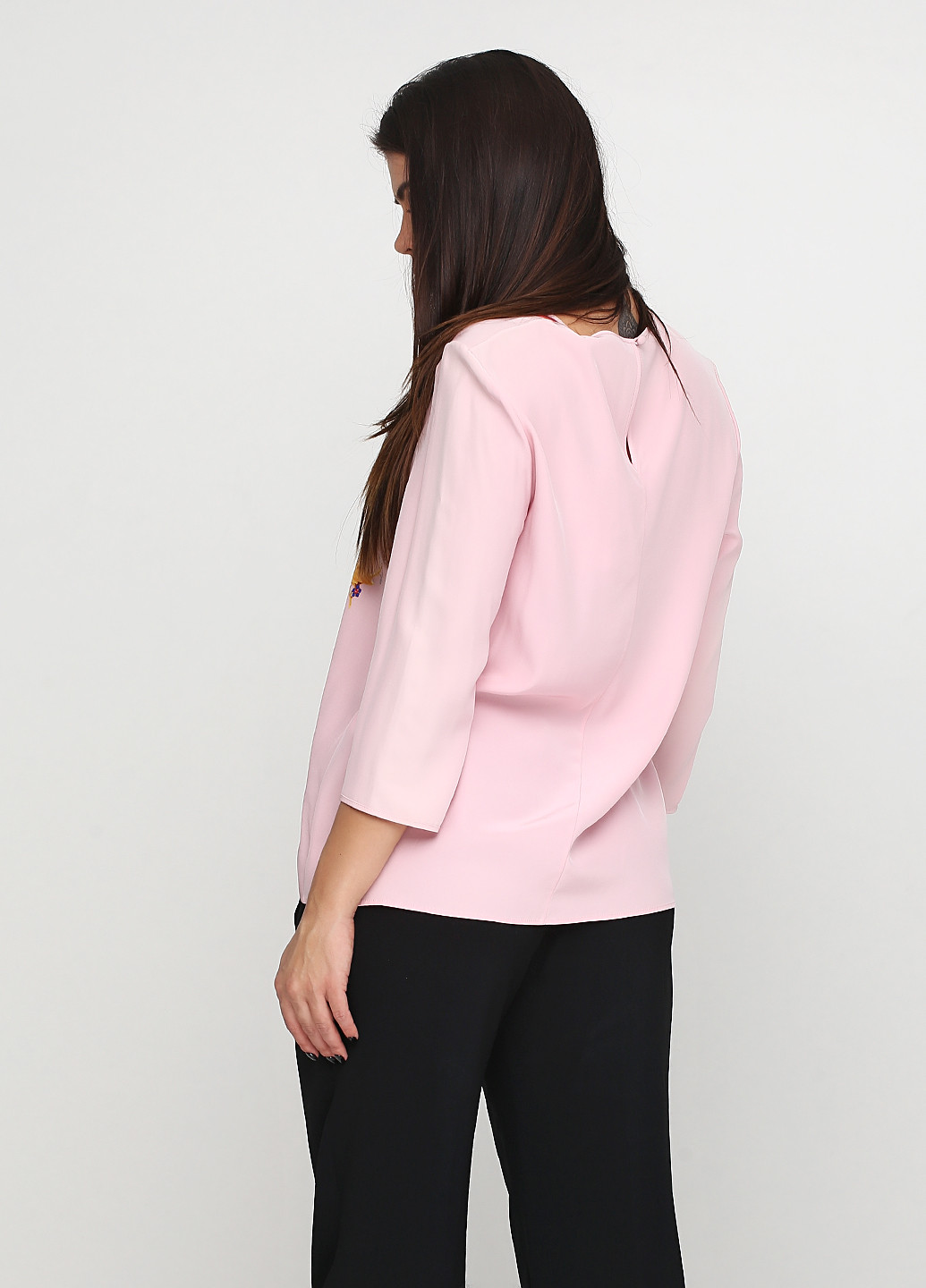 Светло-розовая демисезонная блуза Mary Katrantzou